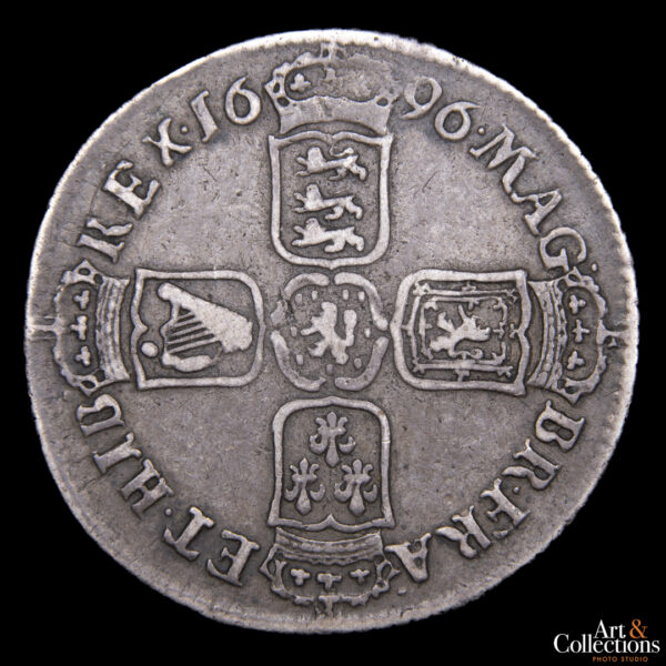 Gran Bretaña 6 pence 1696 - Imagen 2