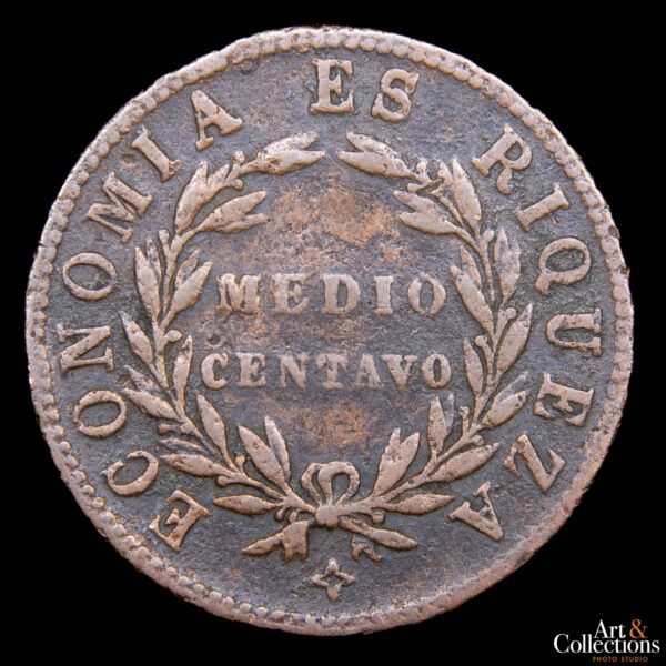 Chile 1/2 centavo 1853