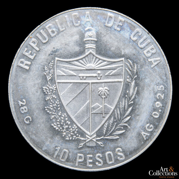 Cuba 10 pesos 1990 - XXV Juegos Olímpicos de Verano, Barcelona 19992 - Gimnasia - Imagen 2