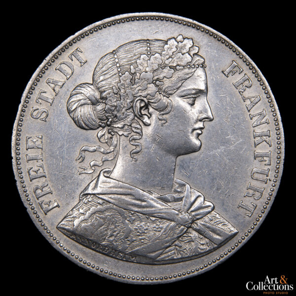 Alemania (Ciudad libre de Frankfurt) 2 thaler 1862 - Imagen 2