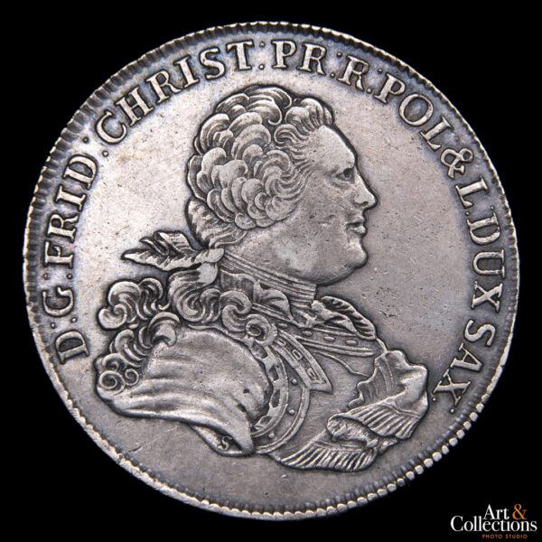 Alemania (Electorado de Sajonia) 1 thaler 1763 E.D.C. - Imagen 2
