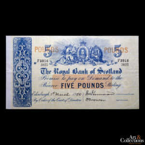 Escocia (Royal Bank) 5 libras 1950