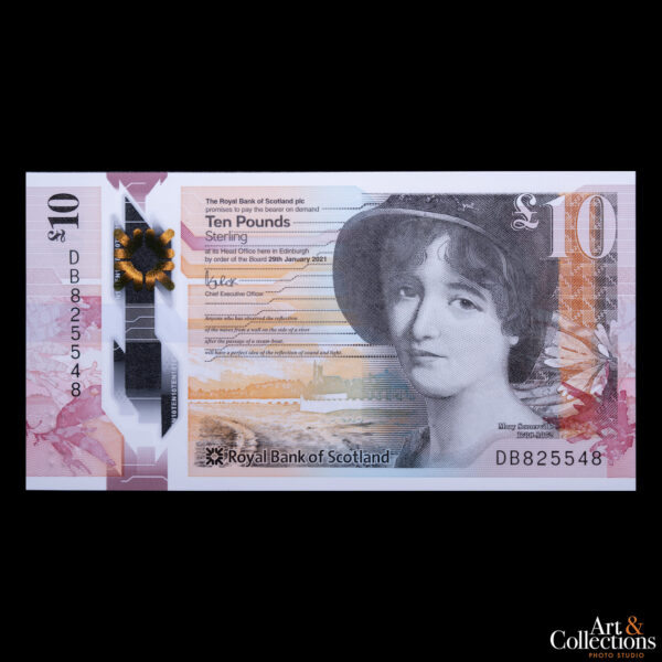 Escocia 10 libras 2021. Polimero