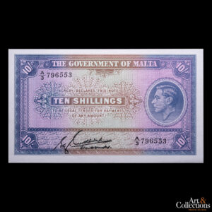 Malta 10 shillings 1940 (ND)