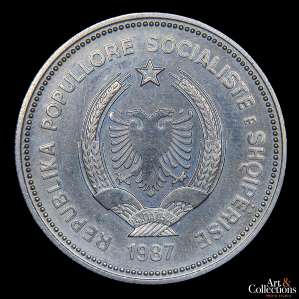 Albania 5 leke 1987 - Puerto marítimo de Durazzo - Imagen 2
