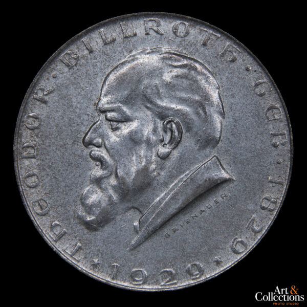 Austria 2 schilling 1929 100 Aniversario nacimiento de Theodor Billroth