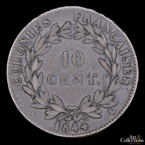 Colonias Francesas 10 centimes 1844A