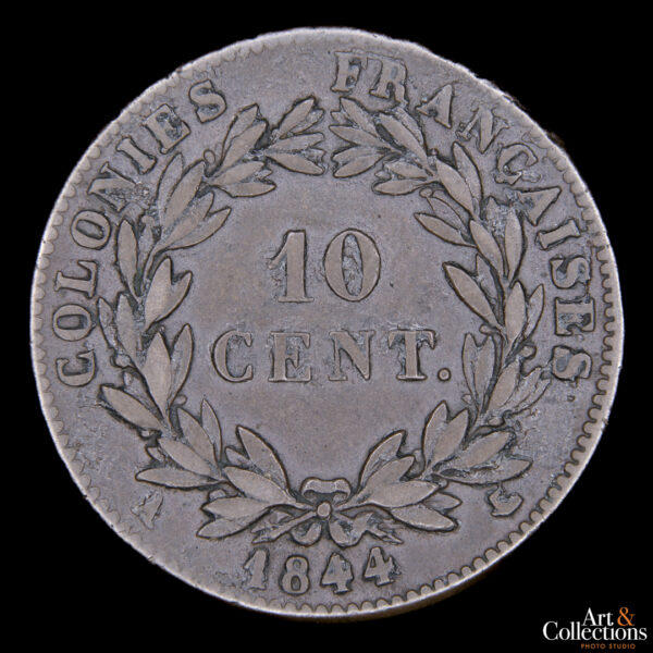 Colonias Francesas 10 centimes 1844A