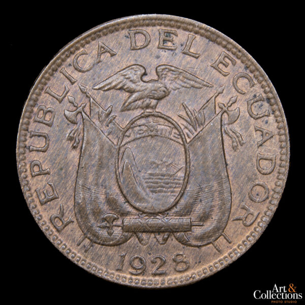 Ecuador 1 centavo 1928 BR - Imagen 2