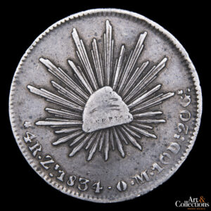 Mexico (Zacatecas) 4 reales 1834 ZS OM