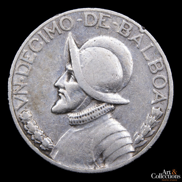 Panama 1/10 balboa 1934 - Escasa - Imagen 2