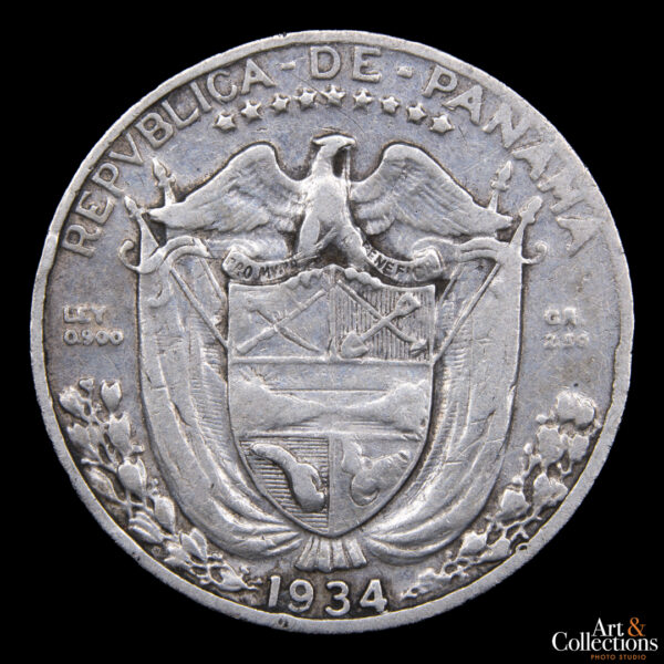 Panama 1/10 balboa 1934 - Escasa