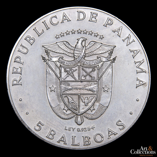 Panama 5 balboas 1970  XI Juegos Centroamericanos y del Caribe - Imagen 2