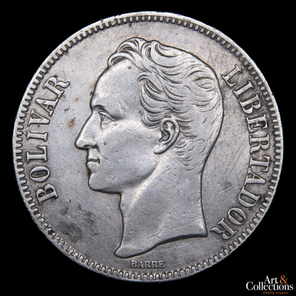 Venezuela 5 bolivares 1929 - Imagen 2
