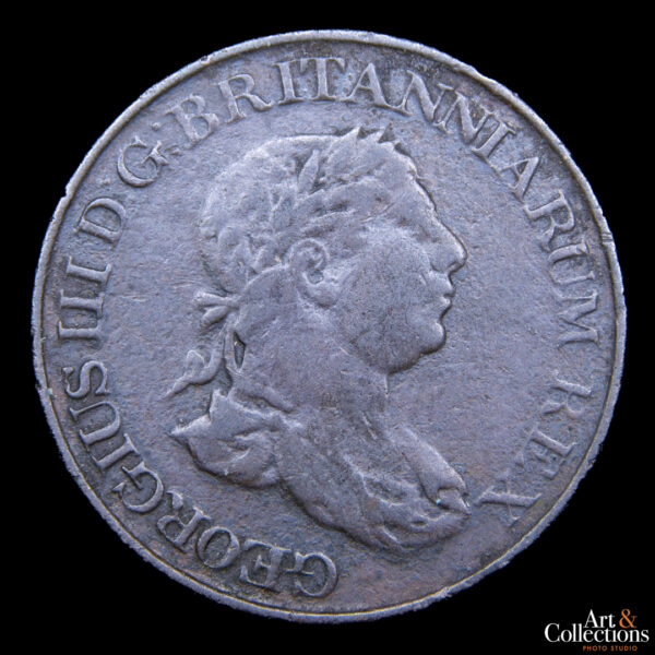 Ceilan (Colonia britanica) 1/2 stuiver 1815 Jorge III - Imagen 2