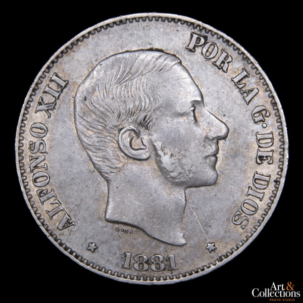 Filipinas (Colonia española) 50 centimos 1881 - Imagen 2