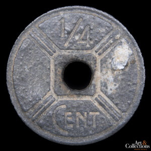 Indochina francesa 1/4 cent 1943