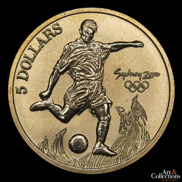 Australia 5 dolares 2000 J.J.O.O. Sidney - Futbol