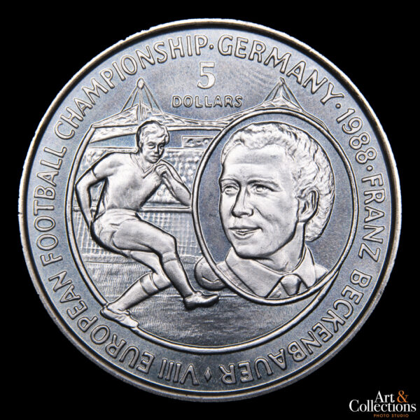 Niue 5 dolares 1988 Franz Beckenbauer