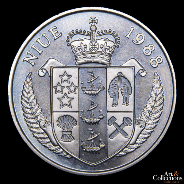 Niue 5 dolares 1988 Franz Beckenbauer - Imagen 2