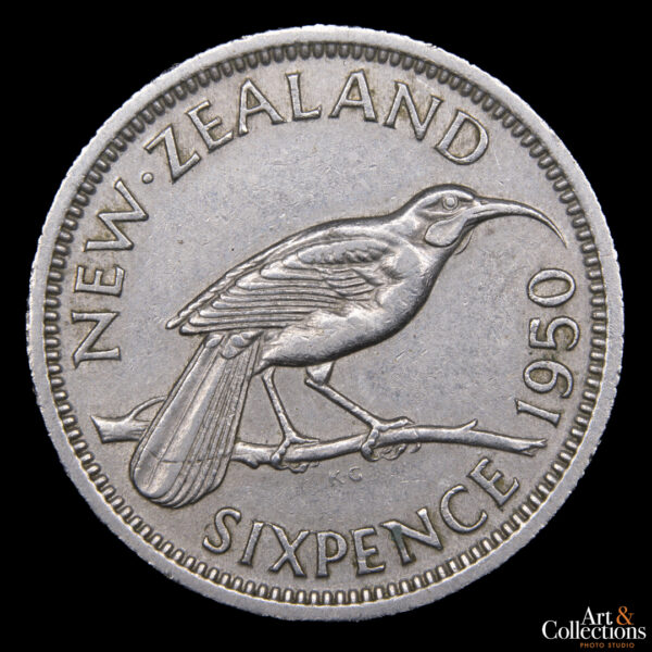 Nueva Zelanda 6 pence 1950 Jorge VI