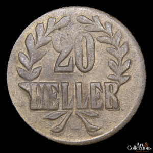 Africa alemana del este 20 heller 1916T