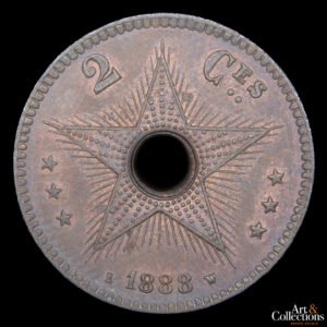 Congo, Estado Libre, 2 centimes 1888 Leopoldo II