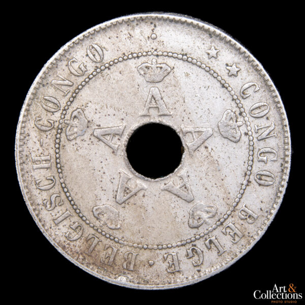 Congo Belga 20 centimes 1911 Alberto I - Imagen 2