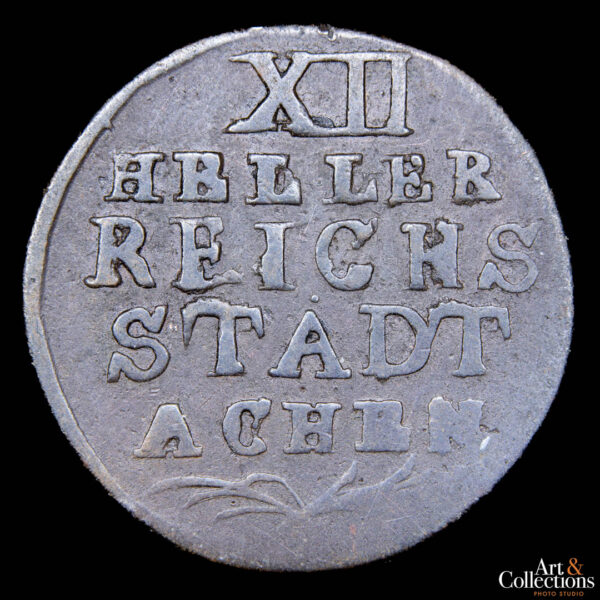Alemania (Ciudad imperial libre de Aachen) 12 heller 1794 - Imagen 2