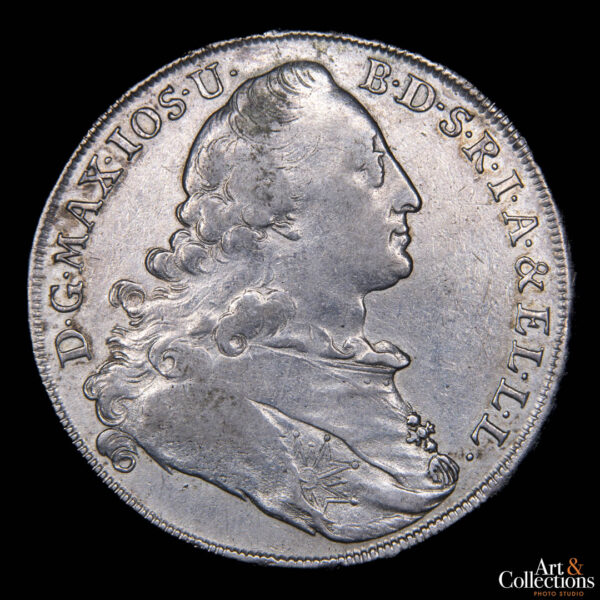 Alemania (Electorado de Bavaria) 1 thaler 1777 - Maximiliano III José - Imagen 2