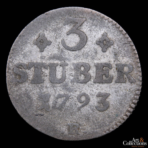 Alemania (Ducado de Julich Berg) 3 stuber 1793 - Carlos Teodoro