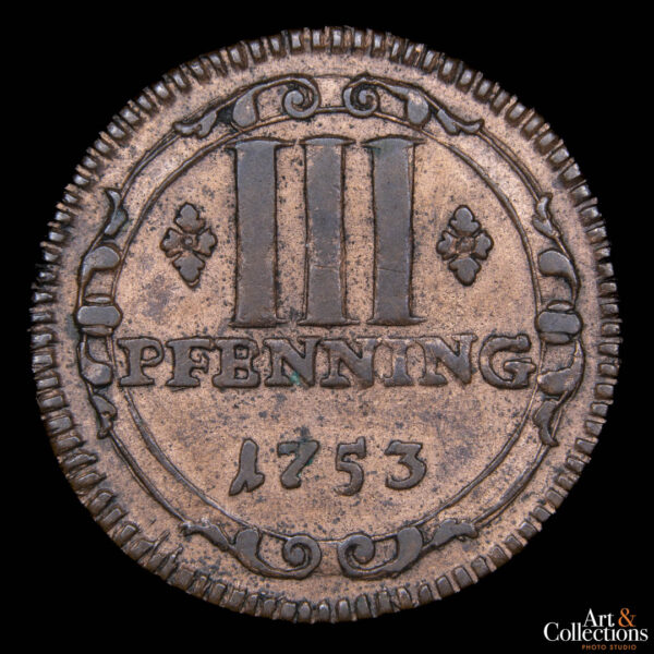 Alemania (Cabildo catedralicio de Munster) 3 pfennig 1753