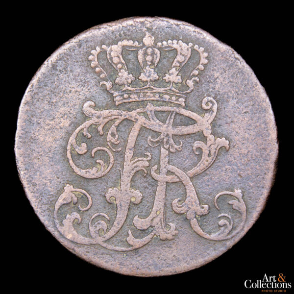 Alemania (Reino de Prusia) 3 pfennig 1752 A - Federico II el Grande - Imagen 2
