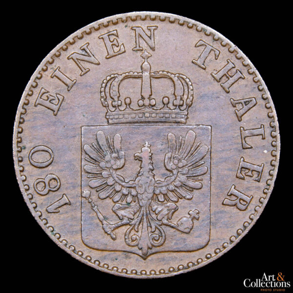 Prusia 2 pfennig 1851