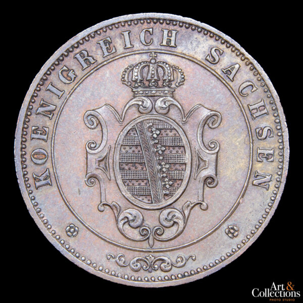 Sajonia 5 pfennig 1862