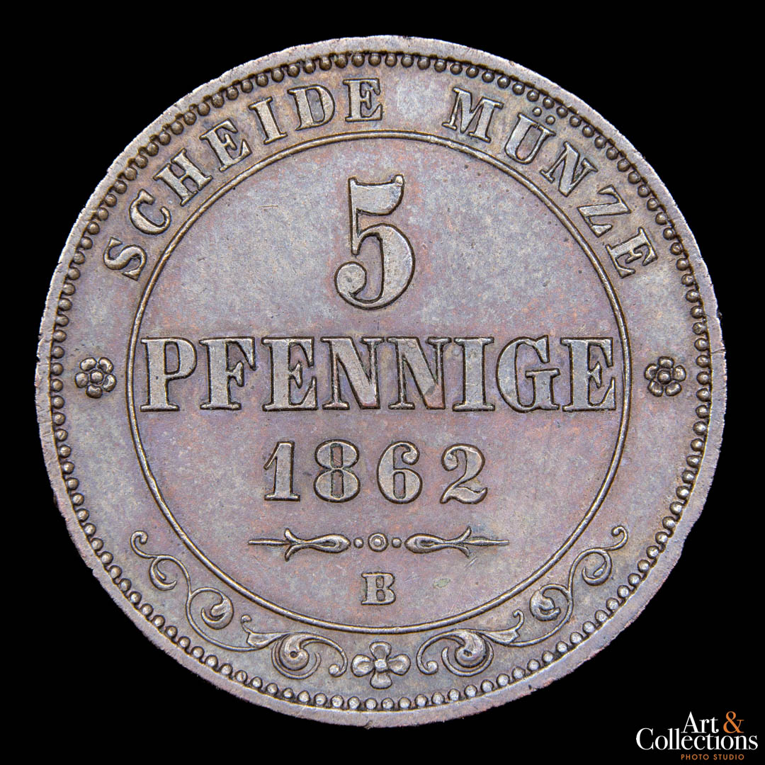 Sajonia 5 pfennig 1862