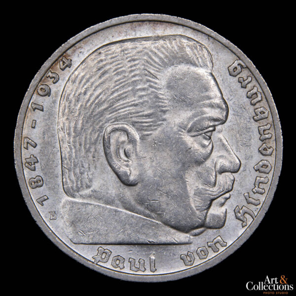 Alemania (3er. Reich) 5 reichsmark 1936 E