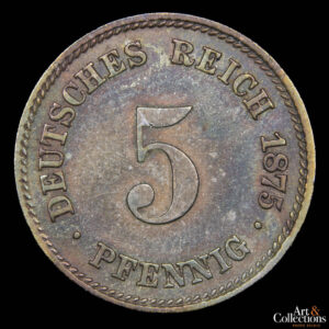 Alemania (Imperio) 5 pfennig 1875 A