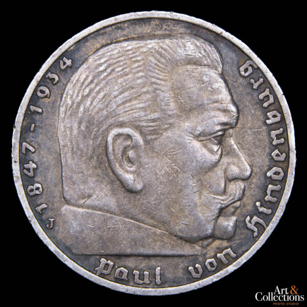 Alemania (3er. Reich) 5 reichsmark 1936 J
