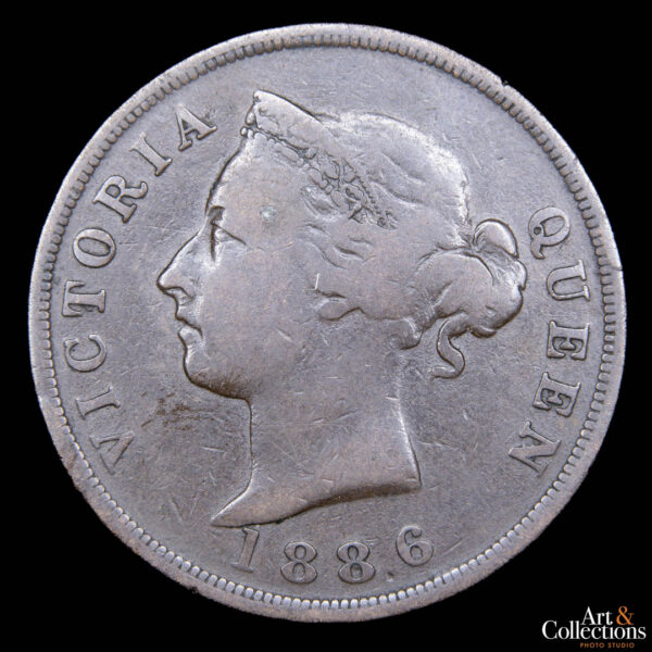 Chipre 1 cent 1886 Reina Victoria - Imagen 2