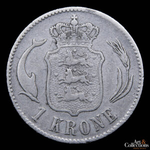 Dinamarca 1 corona 1875 – Christian IX