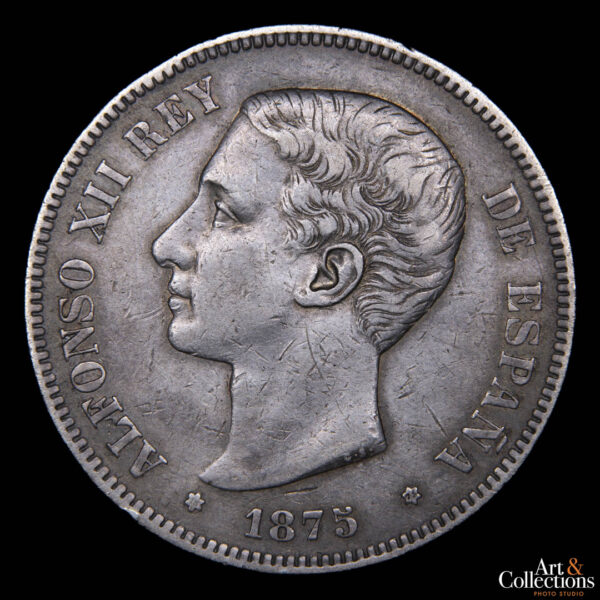 España 5 pesetas 1875 (75) - Alfonso XII