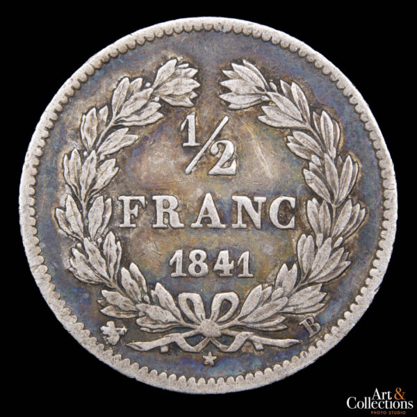 Francia 1/2 franco 1841 - Luis Felipe I