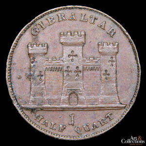 Gibraltar 1/2 quart 1842 Reina Victoria