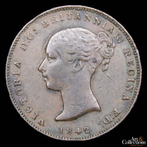 Gibraltar 1/2 quart 1842 Reina Victoria