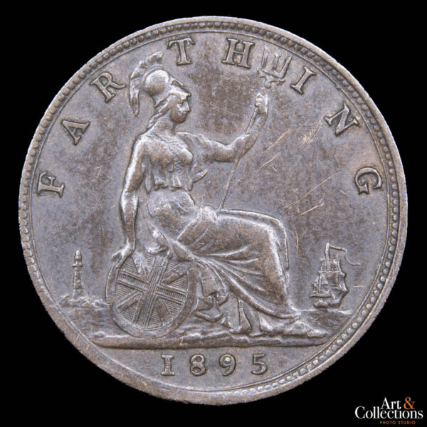 Gran Bretaña 1 farthing 1895 - Reina Victoria -