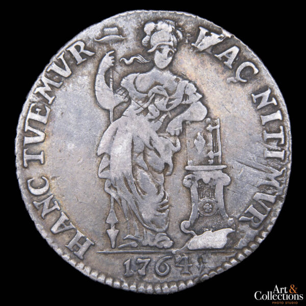 Paises Bajos (Provincia de Overijssel) 1 gulden 1764 - Imagen 2