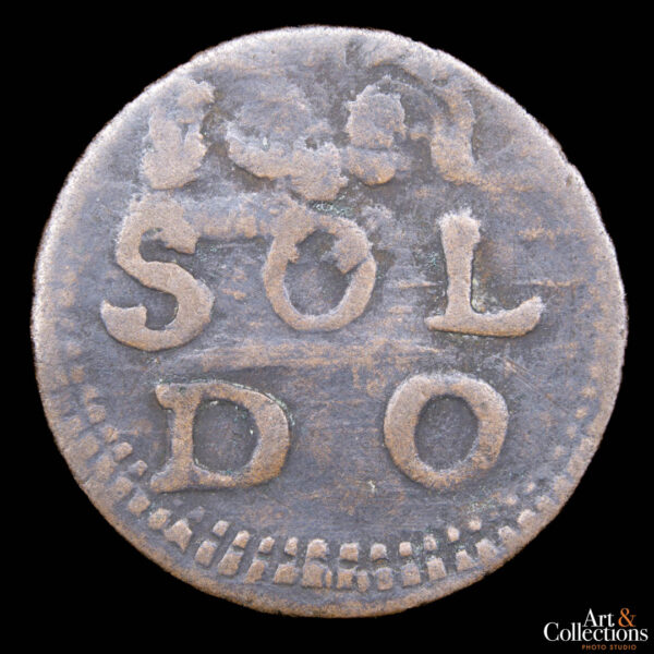 Italia (Ducado de modena) 1 soldo 1701 - Reinaldo III D´este