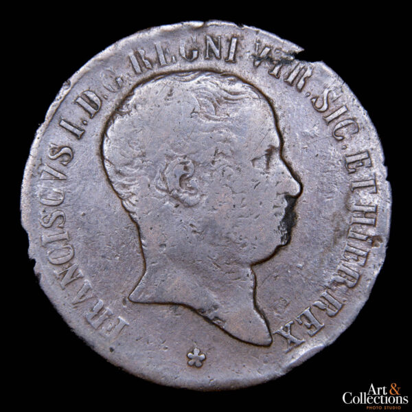 Italia (Napoles-Reino de las dos Sicilias) 10 tornesi 1825 Francisco I - Imagen 2