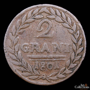 Italia (Reino de Sicilia) 2 grani 1801 – Fernando III